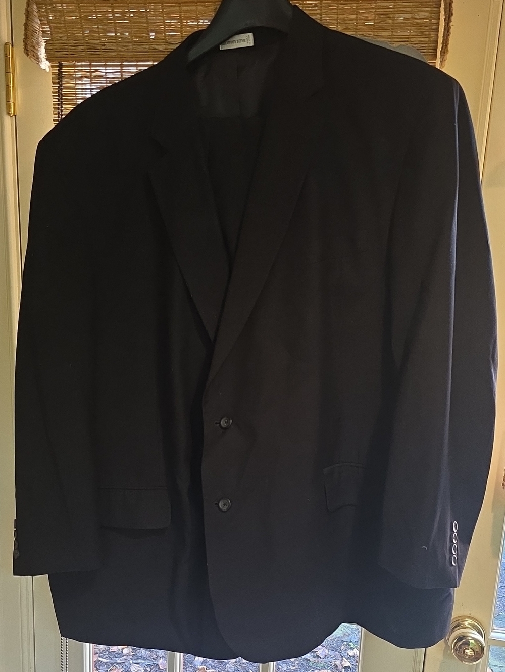 Geoffrey Beene Black Two-Button Men's Blazer and Suit Pant